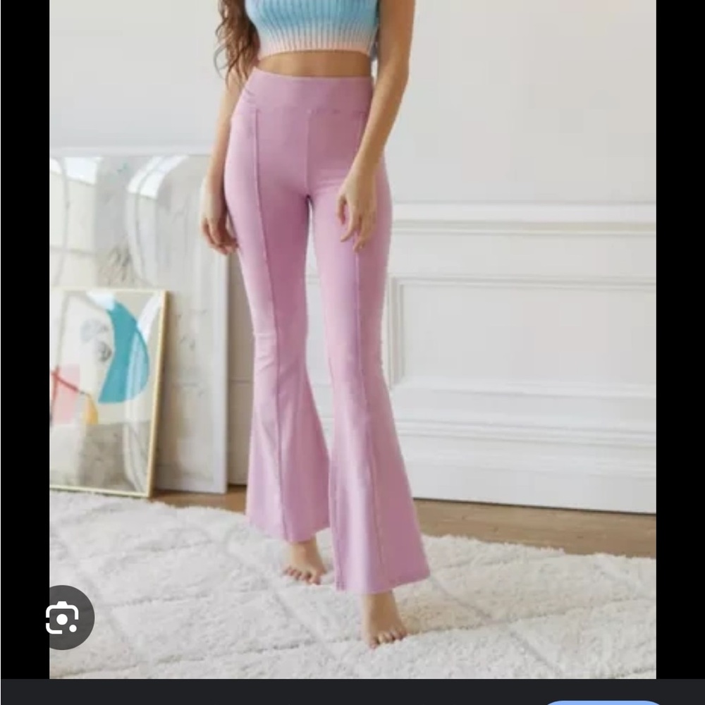 Stylish Pink Flared Pants | out from under For Urban Outfitters Flared leggings